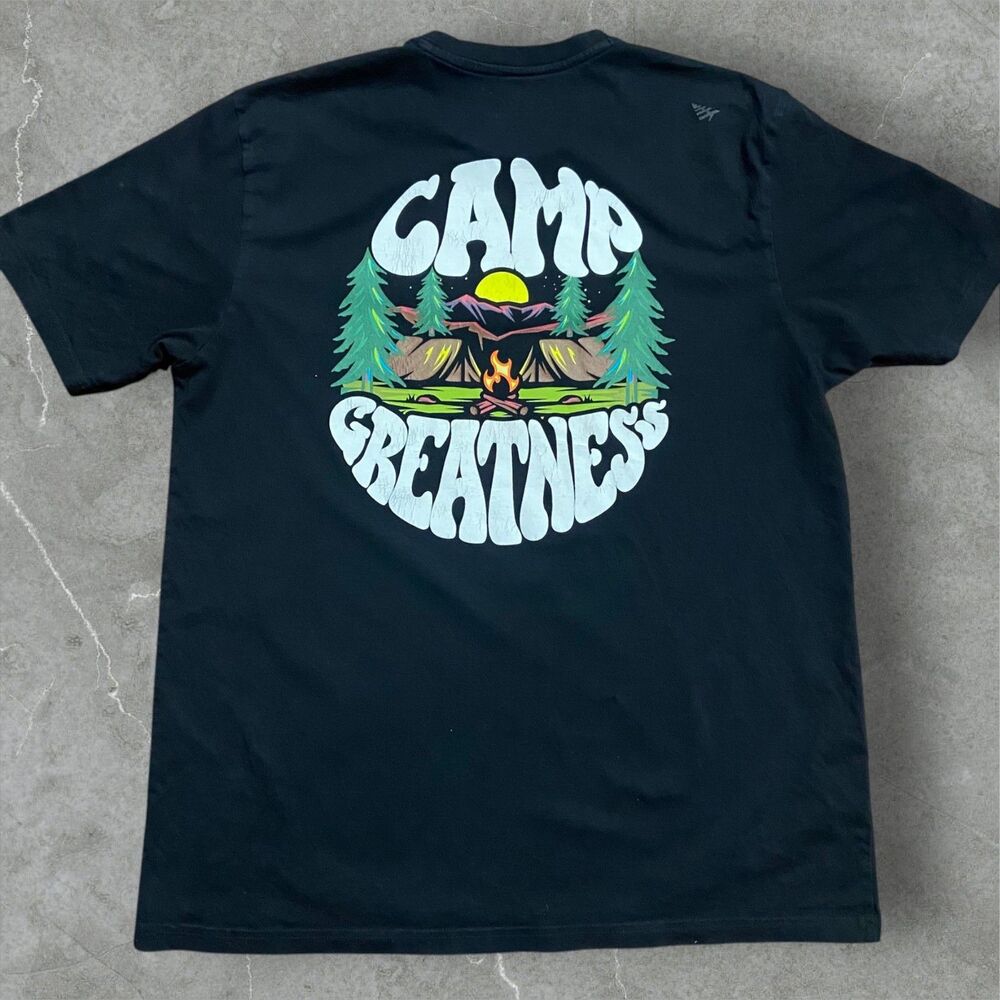 Paper Planes Streetwear 'Camp Greatness' 2022 Staff T-Shirt Black Men's Size XL